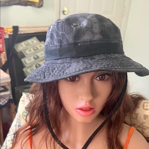 # 0857+ Black Patterned Women's Bucket Hat